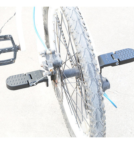 2 Reposapiés De Bicicleta Ligeros Con Clavija De 15 Mm