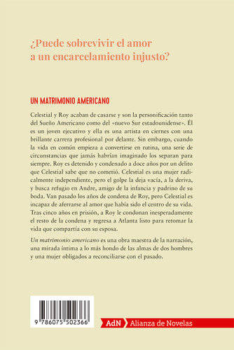 Un matrimonio americano, de Jones, Tayari. Editorial Adn, tapa blanda en español, 2019
