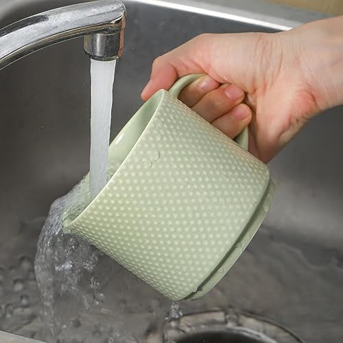 Tazas De Café Apilables Con Soporte, Juego De 4 Tazas De Cer