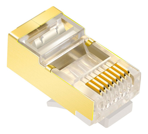Conector Rj45 De 50 Piezas Adecuado Para Cable Multinúcleo C