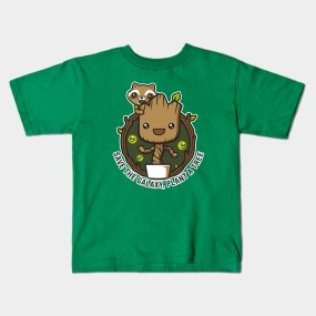 Remera Dragonfly Negra Y Blanca Groot Guardianes Col. A 7