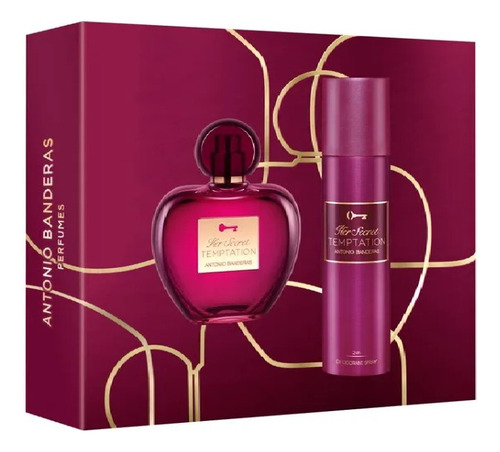 Perfume Her Secret Temptation Banderas Estuche 80ml + Deo