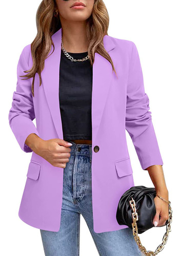 Chamarra Tipo Blazer Casual Para Mujer Temperament Commuting