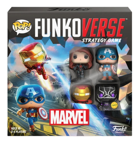 Funkoverse Strategy Game Marvel X 4 Chase