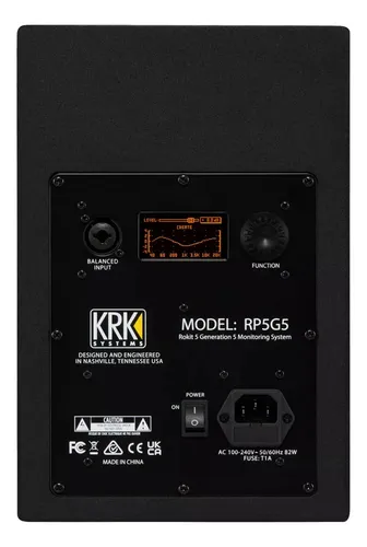 Par Monitores De Estudio Krk Rp5 Generacion 5 Rokit 5 Bk