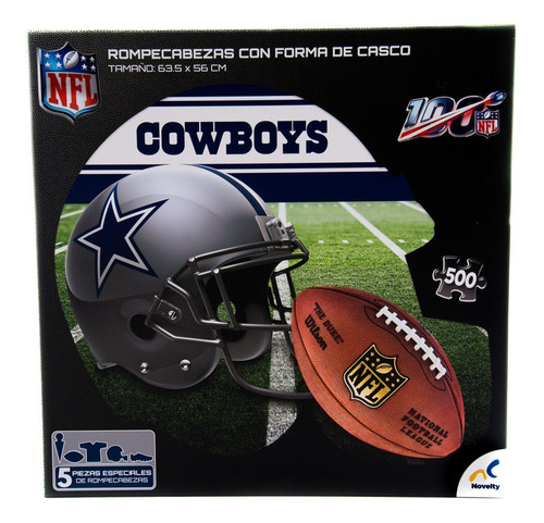 Rompecabezas Nfl 500 Piezas En Forma De Casco Jca-2455