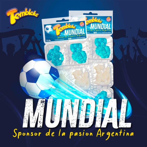 Caramelos Gomitas Trembly Mundial Tira Tembleke Sin Tacc
