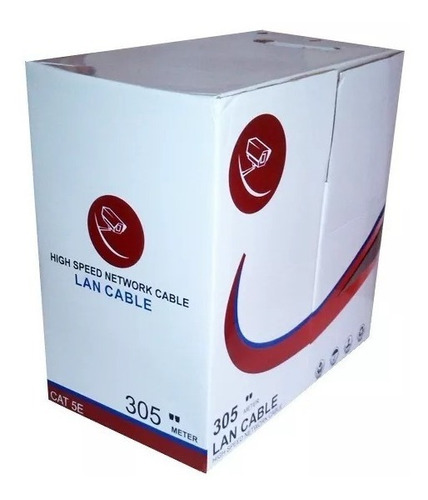 Bobina Cable De Red Utp Cat5e 305mts Cctv Lan 24awg Verified