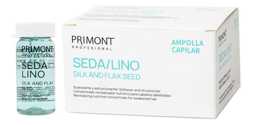 Primont Seda Lino Caja X12 Ampollas Capilar Suavizante 3c