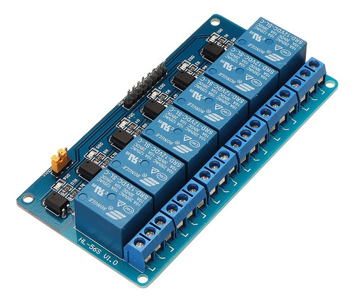 Modulo Relay Rele 6 Canales Optoacoplado 12v Low Bajo Nivel
