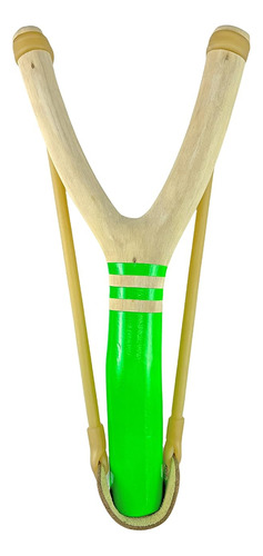 Neon Green Wooden Slingshot
