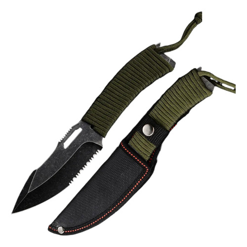 Navaja Cuchillo Piernera Tactico Militar Camping + Funda 