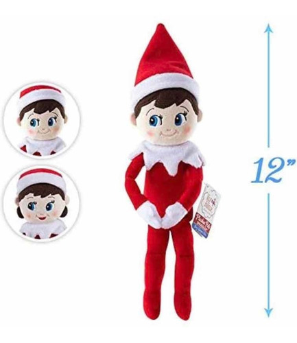 Pareja De Niña Y Niño Elfo Duende The Elf On The Shelf 30 Cm