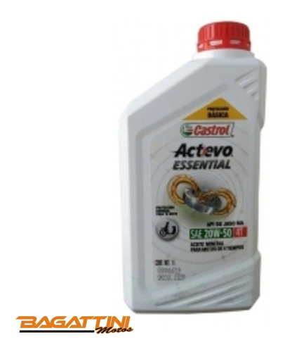 Aceite Castrol Actevo Essential Mineral 20w 50 Bagattini Pro