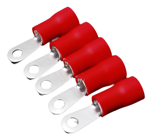 5 Vinilo Anillo Conector Rojo 8 Ga Awg Calibre  8 Prensar Ca