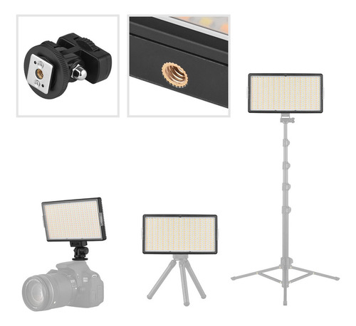 Andoer Led-416 Levou Luz De Vídeo Profissional Na Câmera
