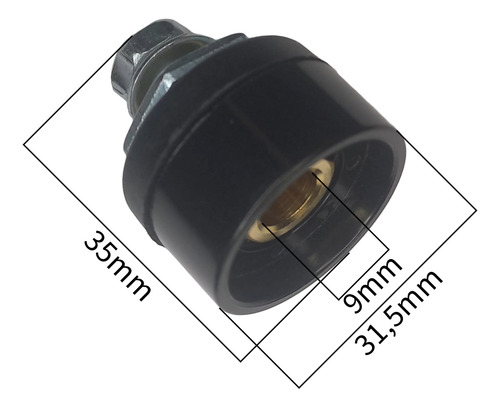 Kit Conector Engate Macho E Fêmea Painel Inversora 9mm