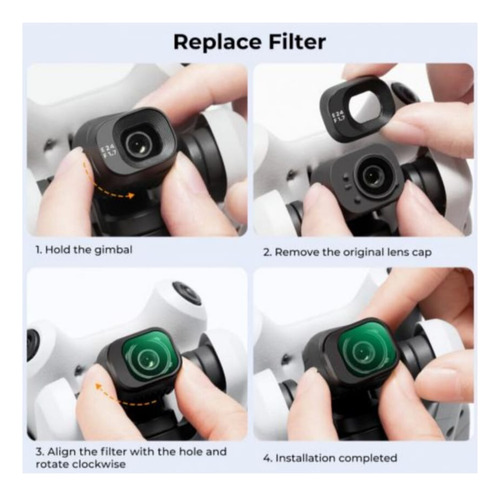 Filtro Uv Para Drone Dji Mini 4 Pro K&f Concept