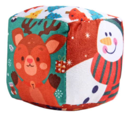 Cubo Sensorial Fácil De Agarrar, Educativo Para Navidad