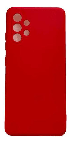 Funda de goma de terciopelo rojo para Samsung Galaxy A32 4G