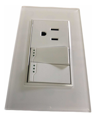 Enchufe De 1 Y Interruptor D 2 Acrílico Blanco Alta Calidad.