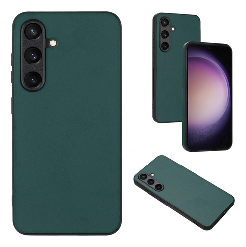 Funda De Cuero En Color Sólido Para Samsung