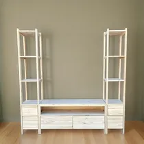 Comprar Rack 2.00 Lcd Mesa De Tv Modular Nordico Vintage Biblioteca