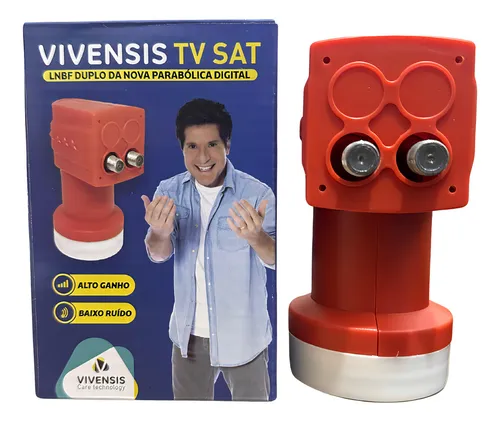 comprar Lnbf Ku Universal 2 Pontos Alto Ganho Vm Vivensis 70dbi
