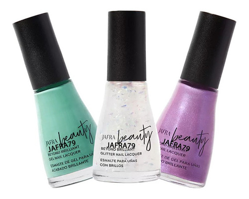 Trio De Esmaltes Jafra Barniz De Gel Y Acabado Brillante