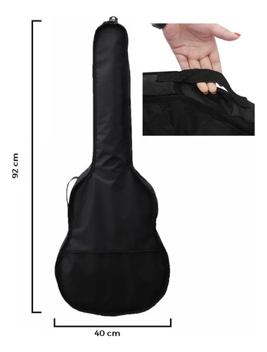 Funda Para Requinto Poliéster Color Negro