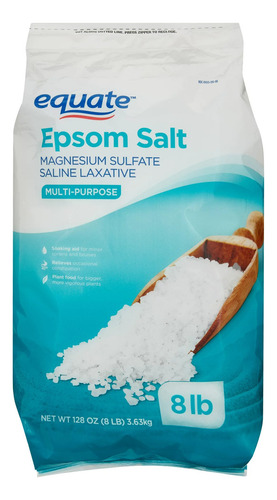 Sal Epsom Equate 3.62 Kg Fragancia Sin fragancia