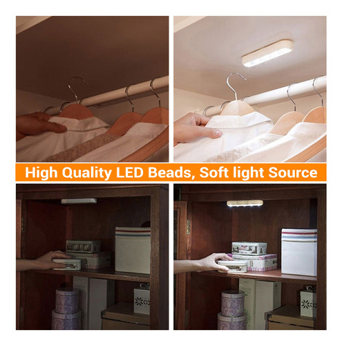Luces Led Tipo Disco Debajo Del Gabinete Con Interruptor De