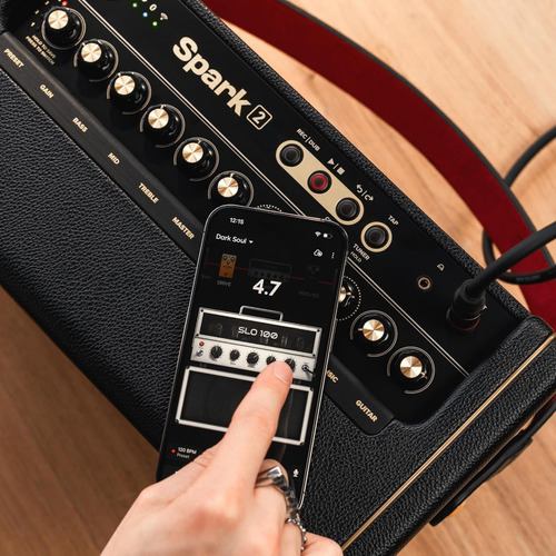Positive Grid Spark 2 50w Smart Guitar Practice Amp & Blu...