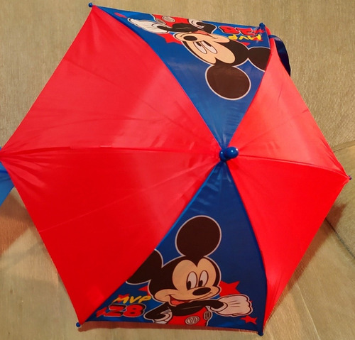 Paragua O Sombrilla Para Niño Y Niña - Mickey Y Minnie Mouse