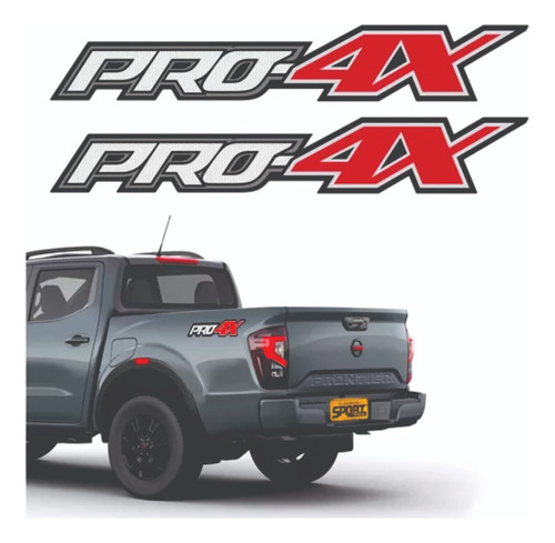 Nissan Frontier Calcomania 4x4 Pro-4x 2021 X 2 Unidades