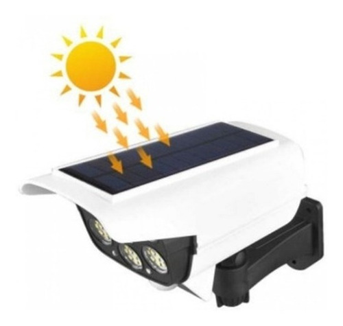 Imagen 4 de 6 de Foco Solar Camara Con Sensor De Movimiento + Control
