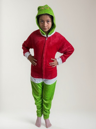 Pijama Mameluco De Grinch Navidad, Infantil, Unisex