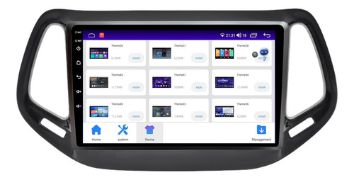 Multimidia Jeep Compass 9p Android 4gb Octacore Voz 64gb 4g