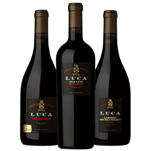 Vino Tinto Luca Malbec + Syrah + Pinot Noir - Combo X3