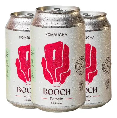 Kombucha Botánica Pomelo Booch 354 Cc. Pack X3