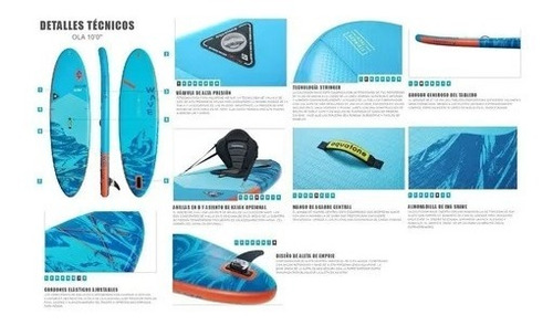 Imagen 2 de 8 de Tabla Stand Up Paddle Inflable Aquatone 10'0' (no Envios)