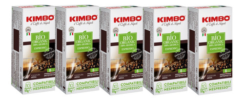 50 Cápsulas Kimbo Espresso Bio 100% Arábica Compatibles