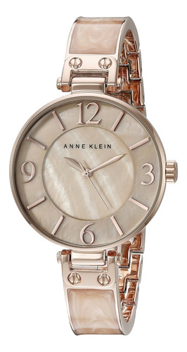 Reloj De Brazalete De Acero Rosa Y Marquelado Ak-2210bmrg Ro