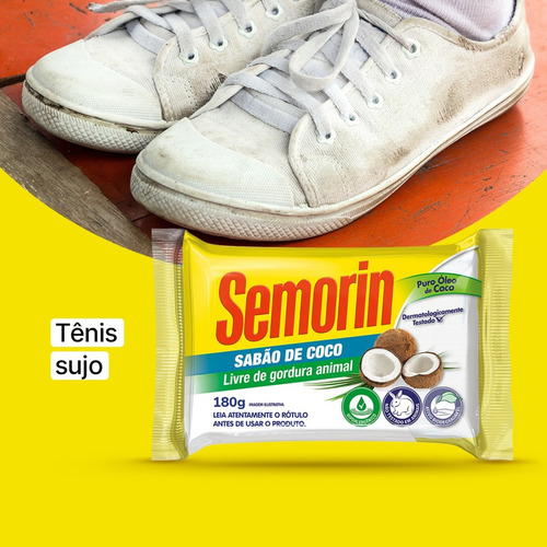 Sabão De Coco Semorin 2 Unidades 180g