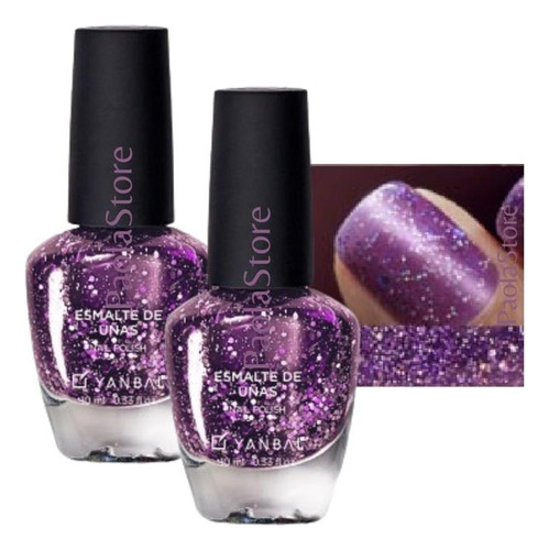 Esmalte De Uñas Edición Limitada Con Glitter Pack .x2 Yanbal