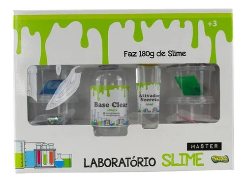 Massinha Master Laboratório De Fazer Slime - Faz 180g Sunny