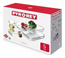 Comprar Juego De 5 Refractarios De Vidrio Pyr-o-rey Para Hornear 