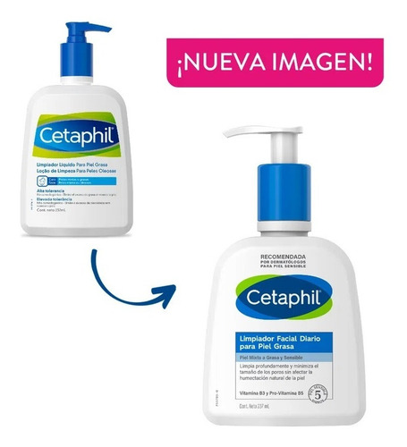 Cetaphil Gel Limpiador Piel Grasa (elimina Acné Y Brillo)