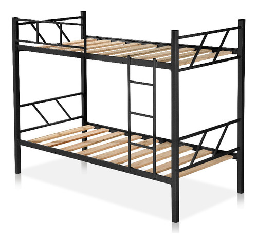 Cama Beliche Industrial C/ Escada Grade De Proteção Moderna