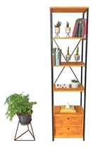 Comprar Biblioteca Estantería Estantes Cajón Repisa Hierro Madera